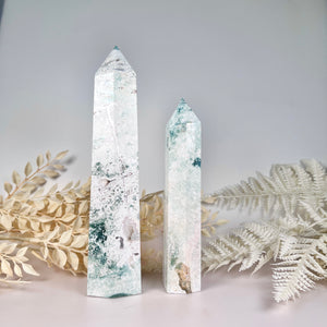 Moss Agate Statement Tower (A)