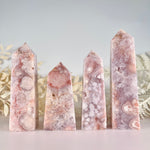 Load image into Gallery viewer, Pink Amethyst x Flower Agate Tower (S)
