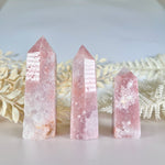Load image into Gallery viewer, Pink Amethyst x Quartz Tower (H)
