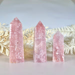 Load image into Gallery viewer, Pink Amethyst x Quartz Tower (H)
