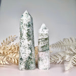 Load image into Gallery viewer, Moss Agate Statement Tower (B)
