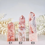 Load image into Gallery viewer, Pink Amethyst x Flower Agate Tower (E)
