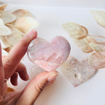 Load image into Gallery viewer, Pink Amethyst Heart Carving

